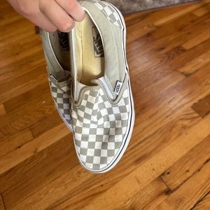 Green checkered vans